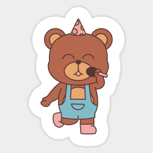 Singing Bear Sticker